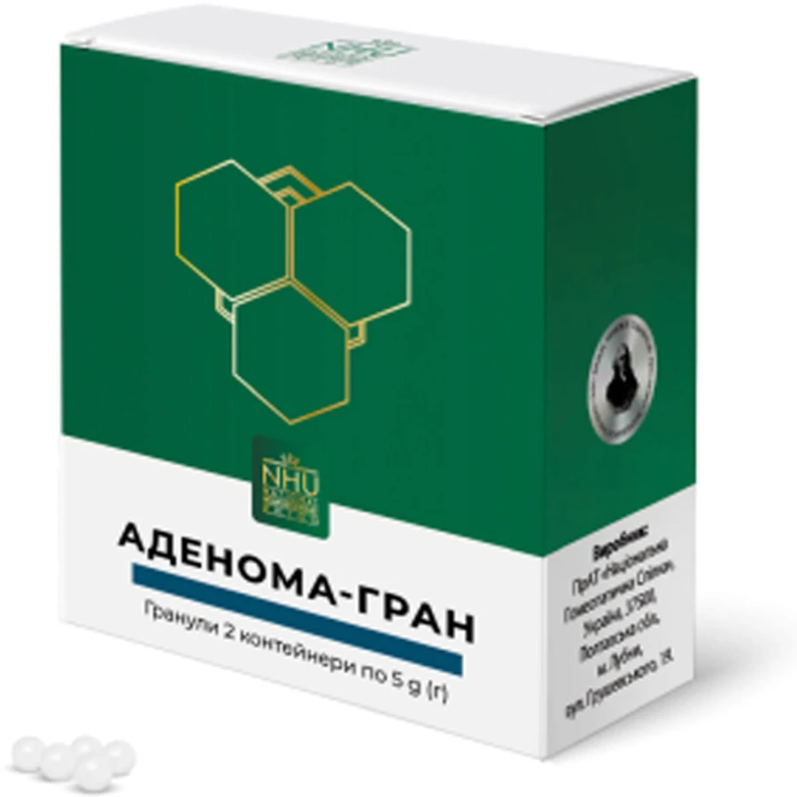 Аденома-гран гранули по 5 г №2 у конт. з дозат.: ціни та характеристики