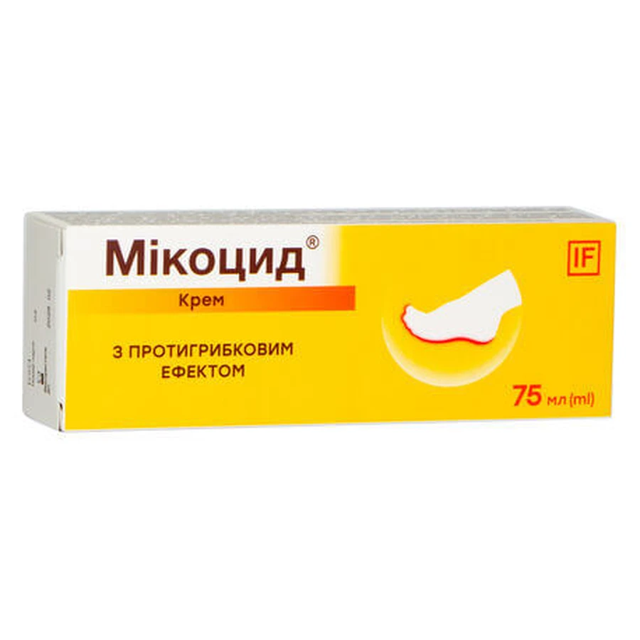 Микоцид с противогрибковым действием, крем 75 мл: цены и характеристики
