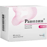 Ранозин таблетки прол./д. по 375 мг №60 (10х6)