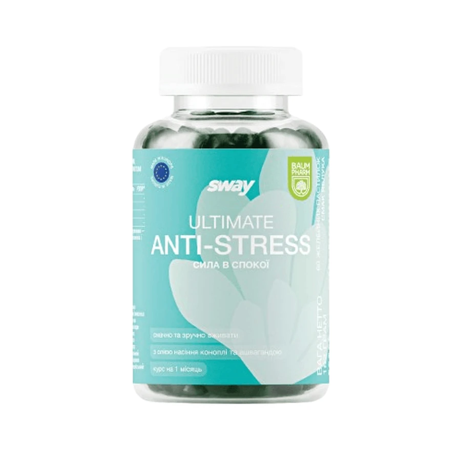 Анти-стресс Baum Pharm Sway Anti-stress желатиновые пастилки №60: цены и характеристики