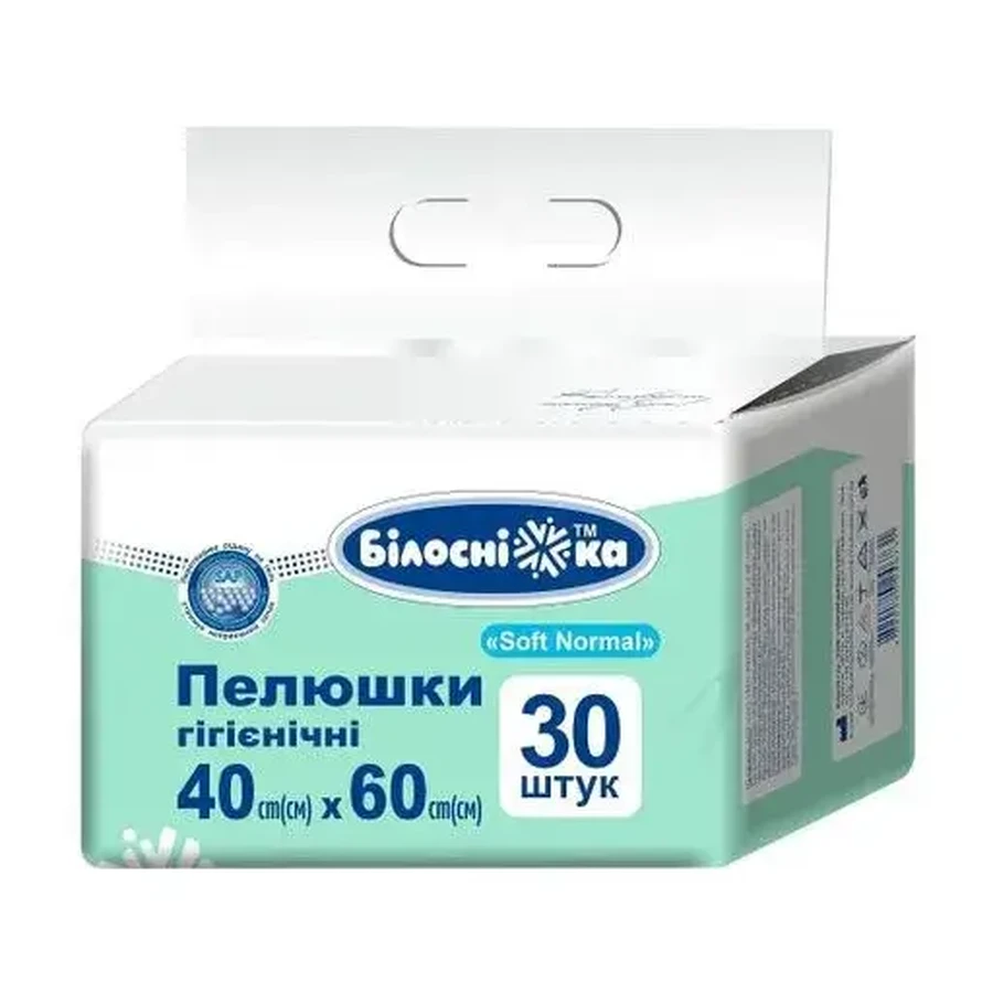 Белоснежка Soft Normal пеленки гигиенические одноразовые 40×60 см, 30 шт: цены и характеристики