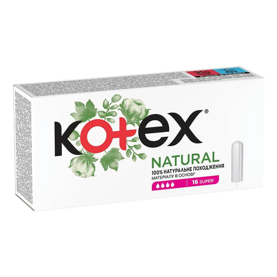 Kotex Natural Super тампоны гигиенические, 16 шт: цены и характеристики