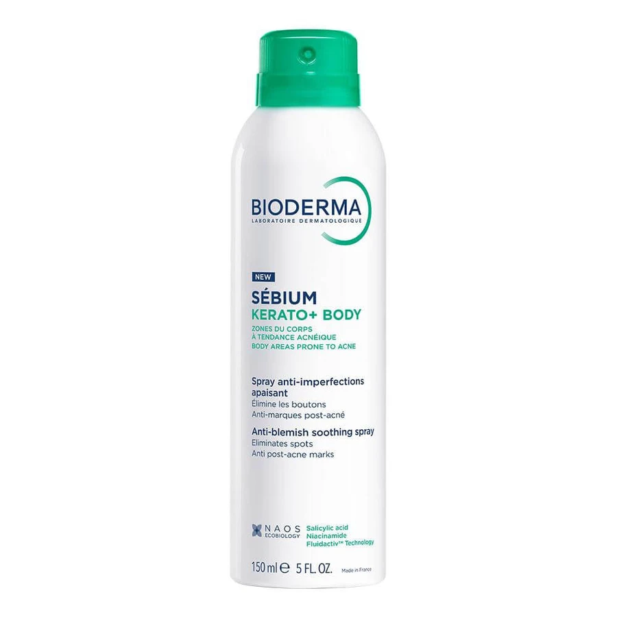 Bioderma Sébium Kerato+ Body спрей для тіла, 150 мл: ціни та характеристики