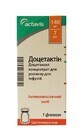 Доцетактин конц. д/р-ра д/инф. 20 мг/мл фл. 7 мл, в коробке