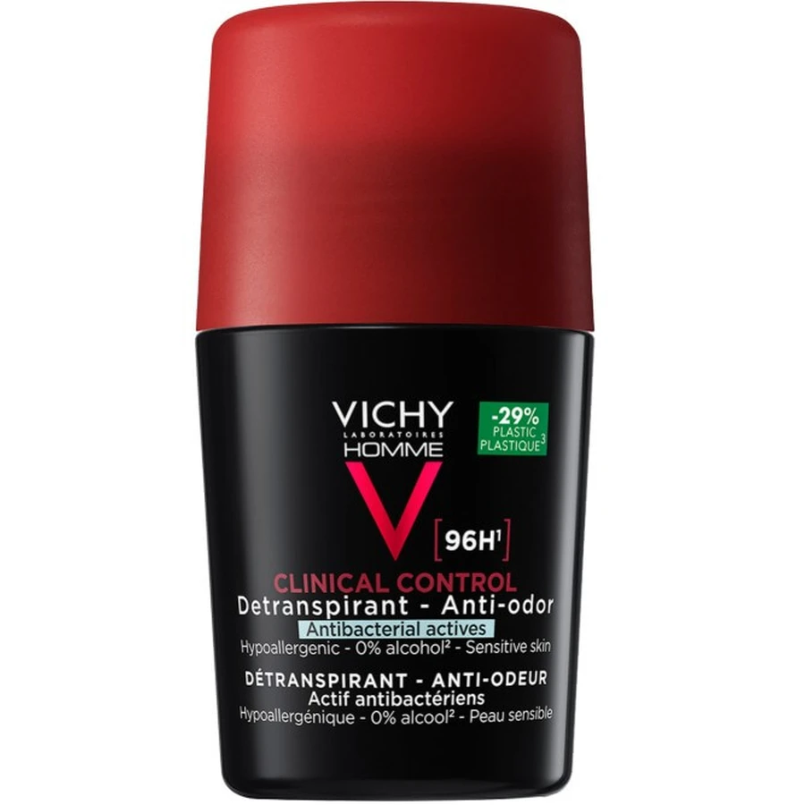 Дезодорант-антиперспирант Vichy Homme Clinical Control 96 часов защиты, роликовый, 2 шт. по 50 мл: цены и характеристики