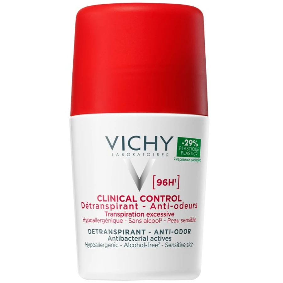 Дезодорант-антиперспірант Vichy Clinical Control 96 годин захисту, роликовий, 2 шт. по 50 мл: ціни та характеристики