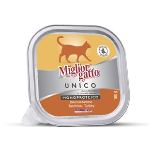 Влажный корм для кошек Morando Migliorgatto UNICO Delicious индейка 100 г
