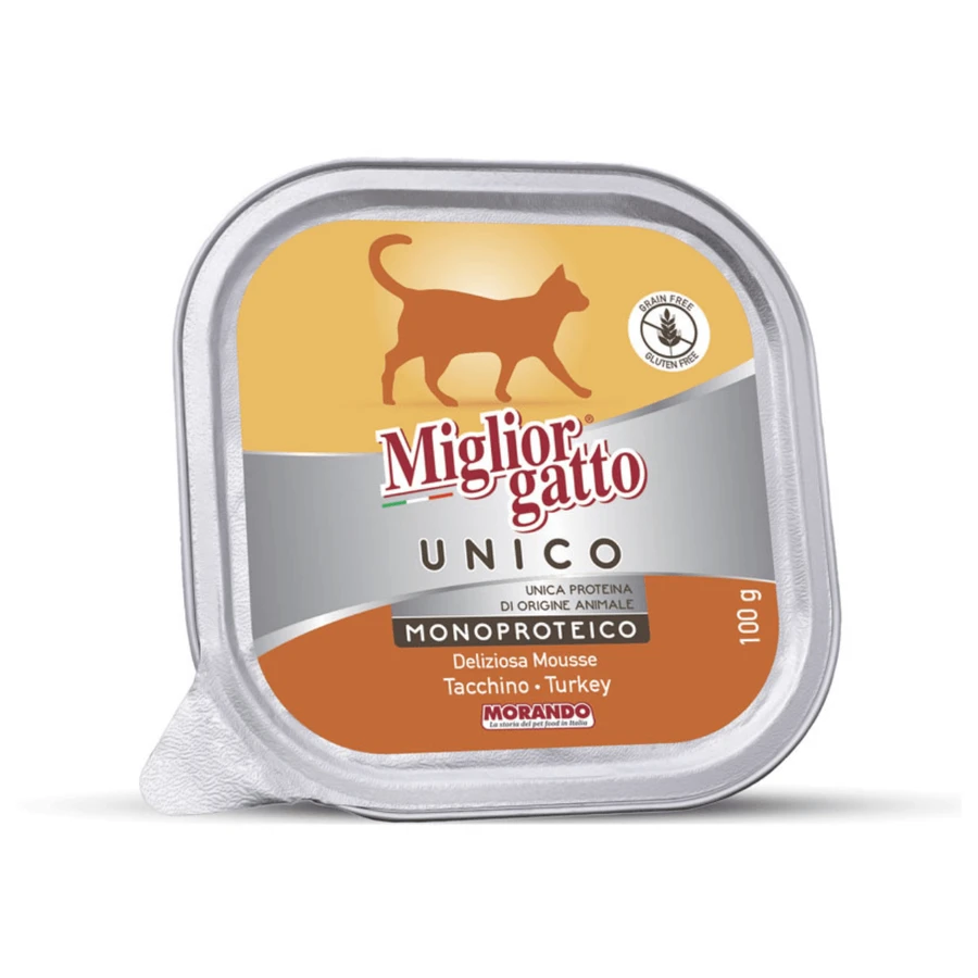 Влажный корм для кошек Morando Migliorgatto UNICO Delicious индейка 100 г: цены и характеристики