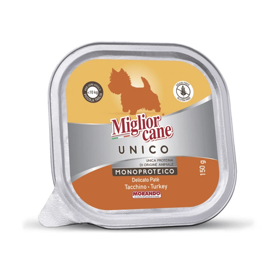 Влажный корм для собак Morando Migliorcane UNICO индейка 150 г: цены и характеристики