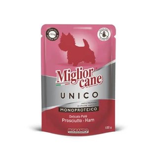 Вологий корм для собак Morando Migliorcane UNICO паштет з прошутто 100 г \ Пауч