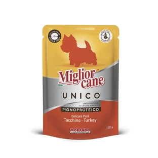 Влажный корм для собак Morando Migliorcane UNICO паштет из индейки 100 г