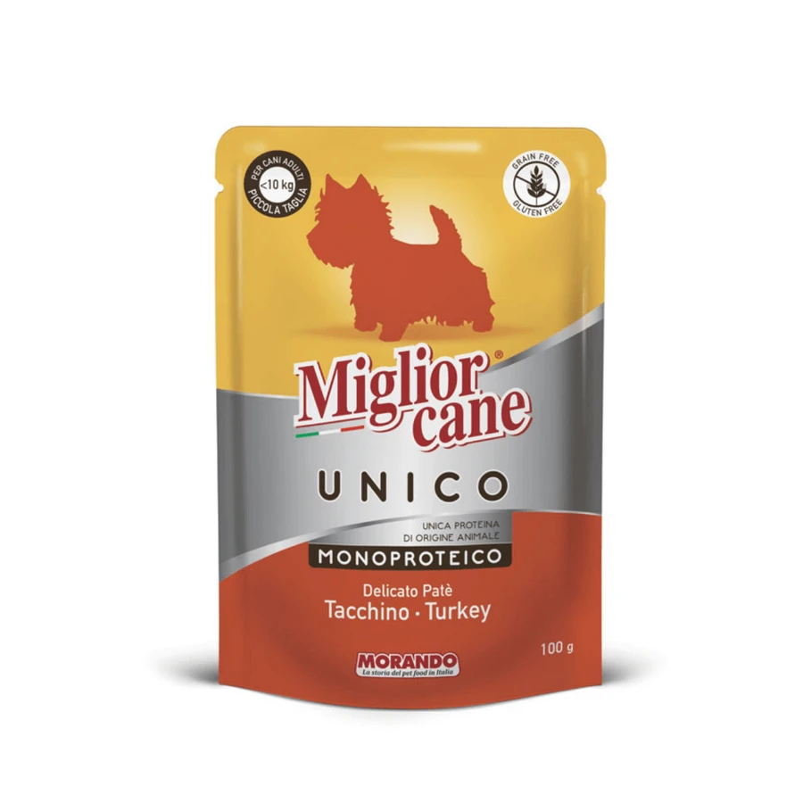 Влажный корм для собак Morando Migliorcane UNICO паштет из индейки 100 г: цены и характеристики