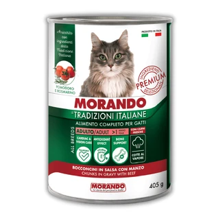 Консервы для кошек Morando Tradizioni кусочки в соусе с говядиной 405 г