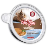 Консерви для котів Migliorgatto Sterilized мус зі середземноморською рибою 85 г (кр. лоток)