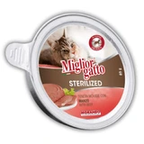 Консерви для котів Migliorgatto Sterilized мус з телятиною 85 г (кр. лоток)