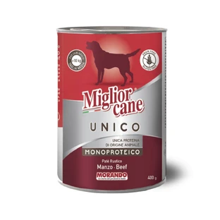 Консервы для собак Morando Migliorcane UNICO Rustic говядина 400 г