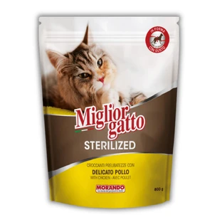 Сухой корм для стерилизованных кошек Morando Migliorgatto Sterilized с курицей 800 г