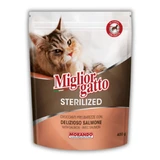 Сухий корм для стерилізованих котів Migliorgatto Sterilized з лососем 400 г