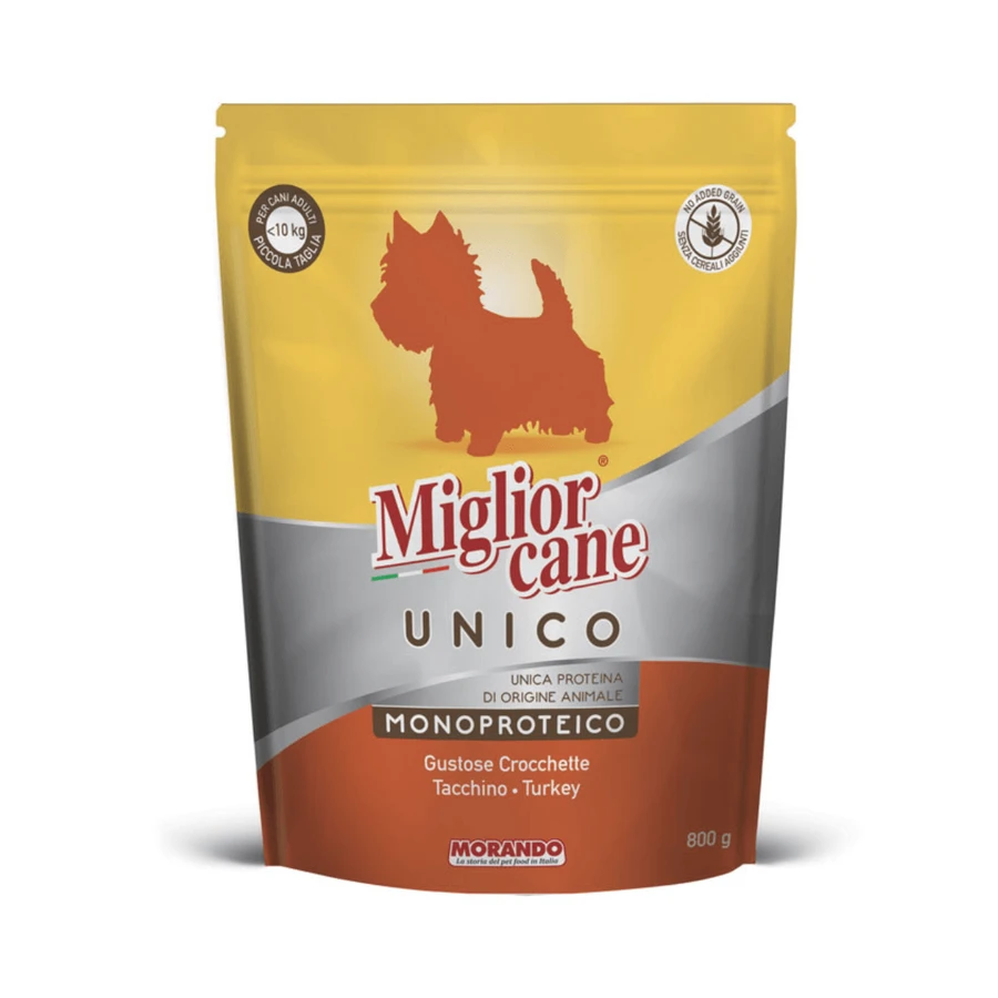 Сухой корм для собак мелких пород Morando Migliorcane UNICO индейка 800 г: цены и характеристики