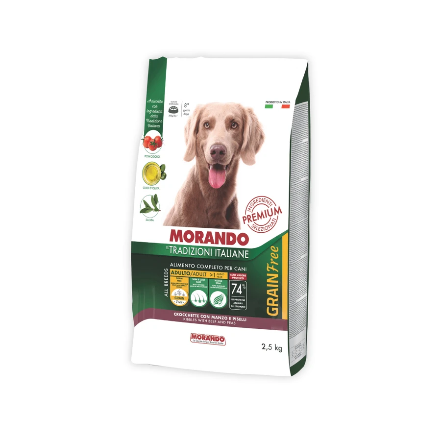 Сухой корм для собак Morando Tradizioni Grain Free с говядиной и горохом 2,5 кг: цены и характеристики