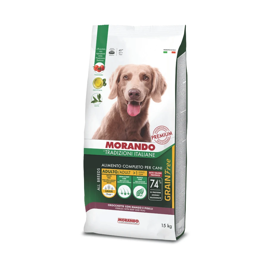 Сухой корм для собак Morando Tradizioni Grain Free с говядиной и горохом 15 кг: цены и характеристики