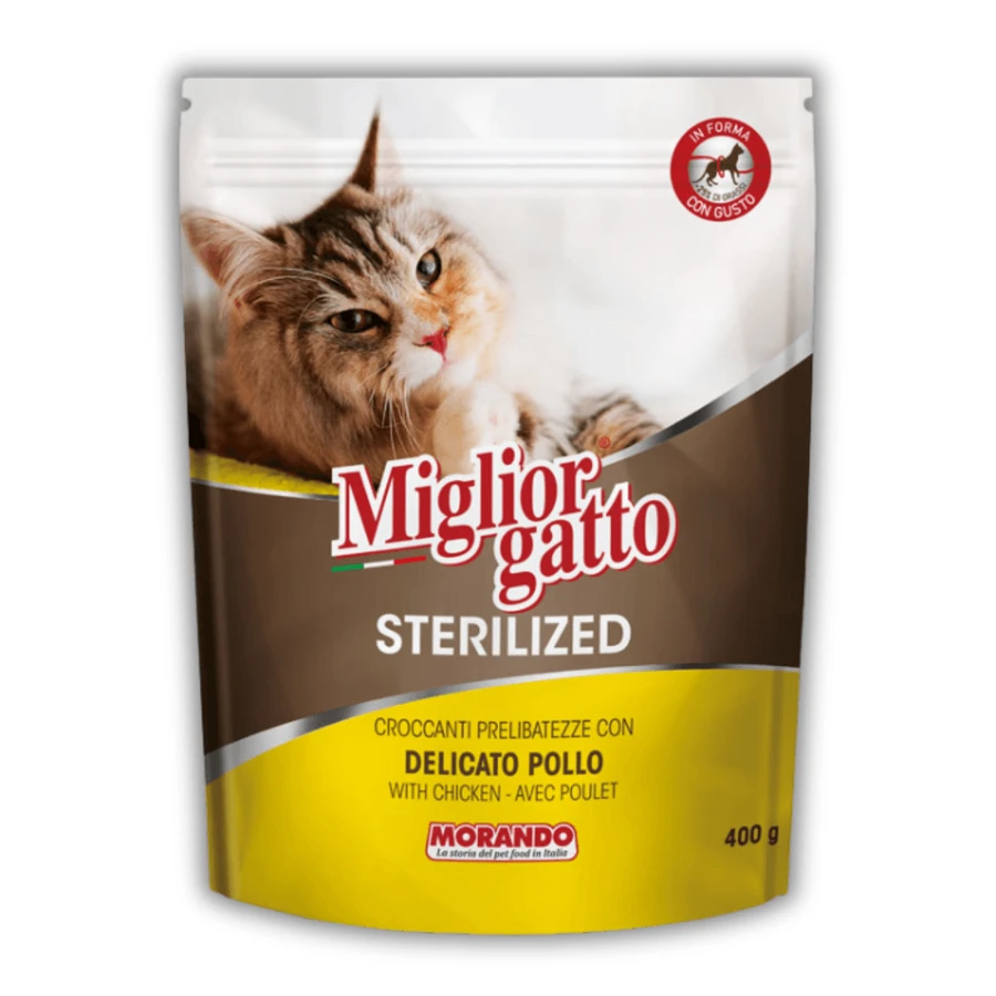 Сухой корм для стерилизованных кошек Morando Migliorgatto Sterilized с курицей 400 г: цены и характеристики