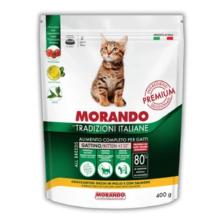 Сухой корм для котят Morando Tradizioni Kitten с курицей и лососем 400 г