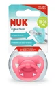NUK Signature Пустышка ортодонтическая силиконовая Pink Hearts