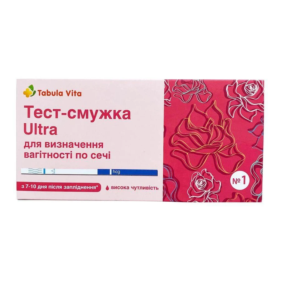 Тест на беременность Ultra Tabula Vita полоска №1: цены и характеристики