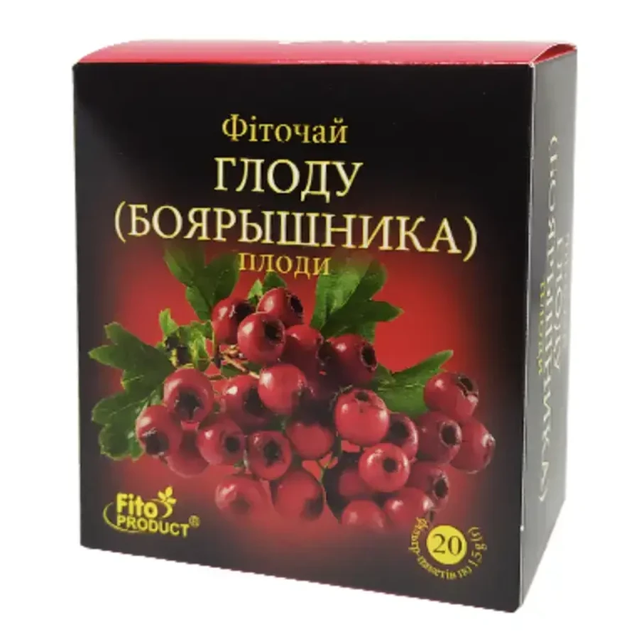 Глід плоди 2 г фільтр-пакети №20 Фітосвіт: ціни та характеристики