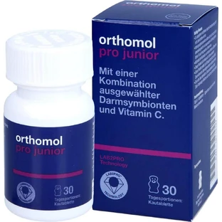 Orthomol Pro Junior Жевательные мишки для поддержки детского кишечника №30