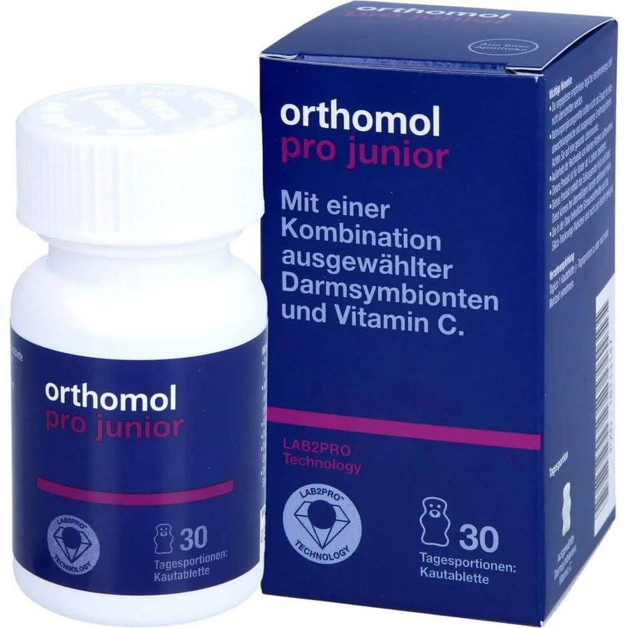 Orthomol Pro Junior Жувальні ведмедики для підтримки дитячого кишечника №30: ціни та характеристики