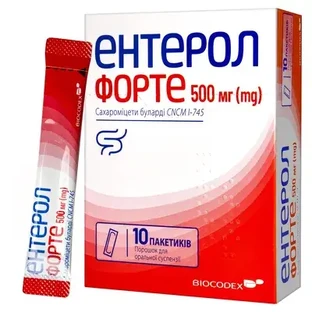 Энтерол Форте порошок для орального применения 250 мг пакетики №10