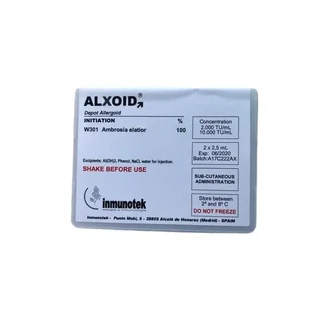 Алксоид (Alxoid) аллерген амброзии суспензия для подкожного введения 2000 ТО/мл + 10000 ТО/мл фл. 2,5 мл №2