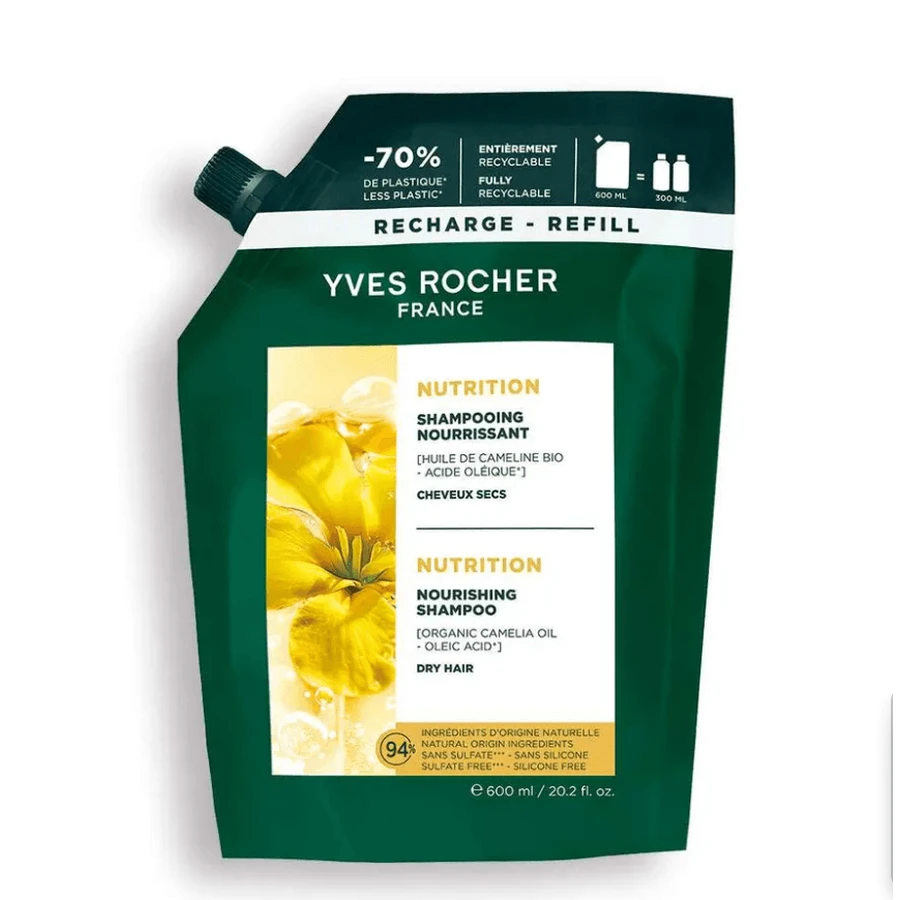 Шампунь Живлення та Зволоження з Олією Камеліни Yves Rocher 600 мл: ціни та характеристики