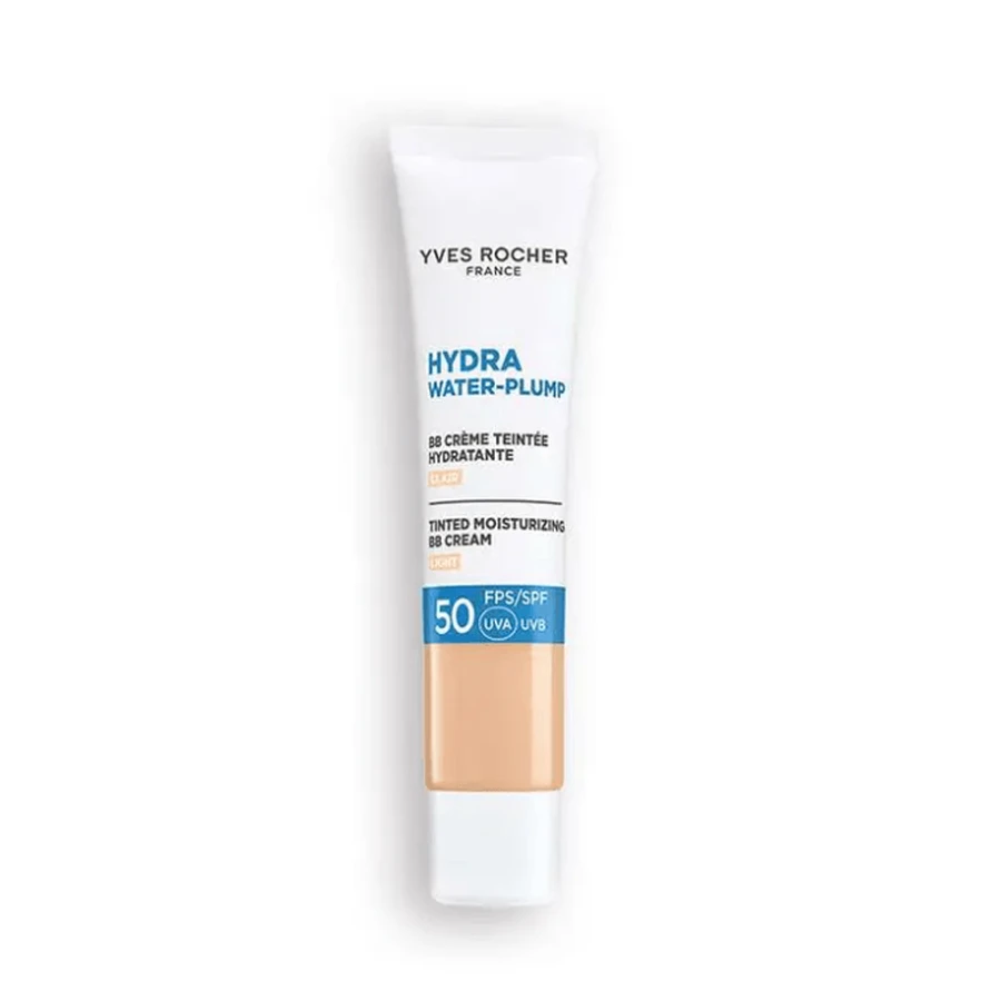 ГИДРА ВОТЕР ПЛАМП Тонирующий увлажняющий BB-крем SPF 50 с эдулисом Светлый Yves Rocher 40 мл: цены и характеристики