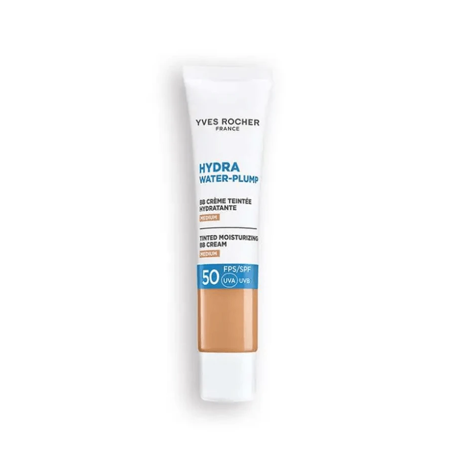 ГИДРА ВОТЕР ПЛАМП Тонирующий увлажняющий BB-крем SPF 50 с эдулисом Средний Yves Rocher 40 мл: цены и характеристики