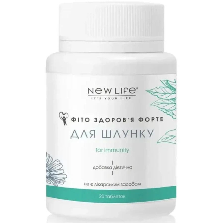 Фитокомплекс New Life для улучшения работы желудка и кишечника, 60 таблеток: цены и характеристики