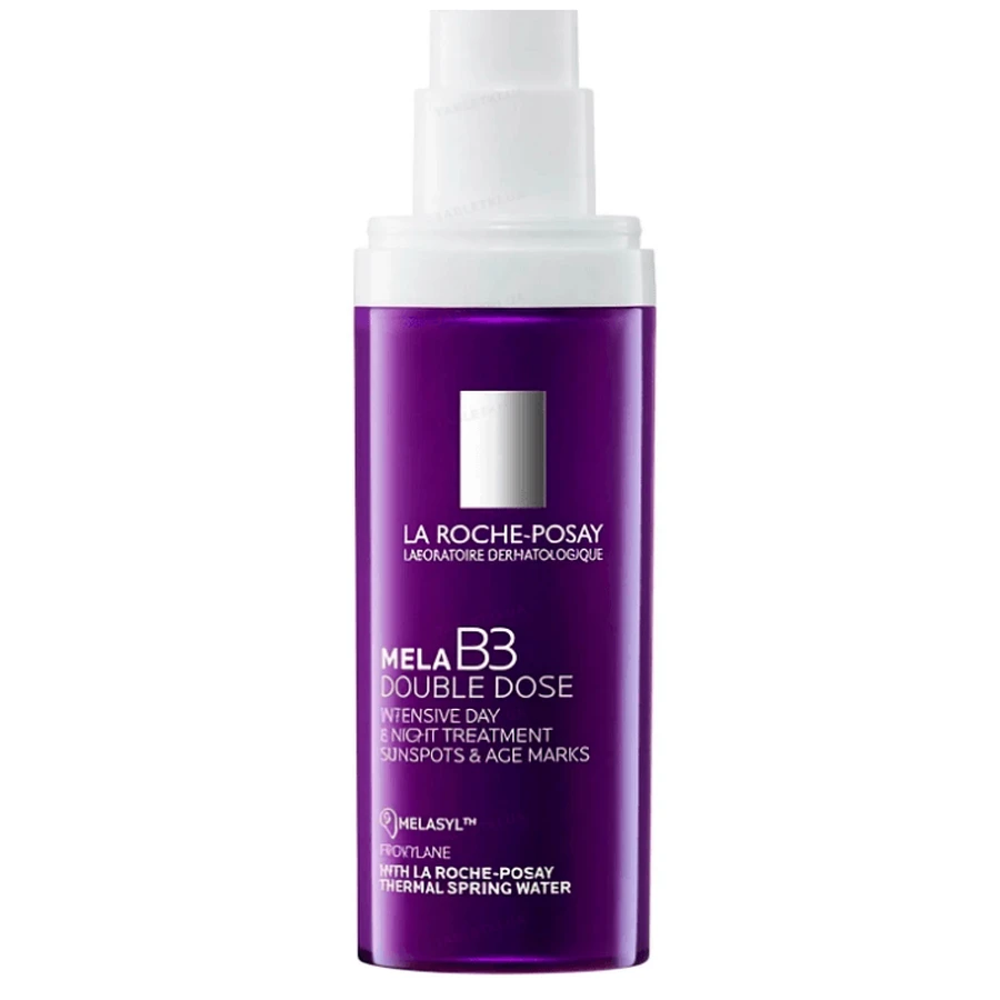 Засіб La Roche-Posay Mela B3 Double Dose інтенсивний, подвійної дії для корекції сонячних та вікових пігментних плям і втрати пружності шкіри, 40 мл: ціни та характеристики