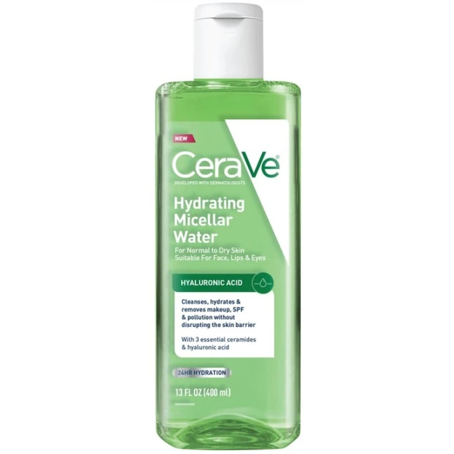 Мицеллярная вода CeraVe Hydrating Cleanser увлажняющая для очищения нормальной и сухой кожи лица, 400 мл: цены и характеристики