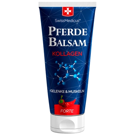 Гель для тела SwissMedicus Pferdebalsam wärmend mit Meereskollagen Forte эмульсионный с морским коллагеном, гиалуроновой кислотой и 25 травами, 200 мл: цены и характеристики