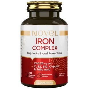 Железо Комплекс 28 мг Novel Iron Complex, 60 жевательных таблеток