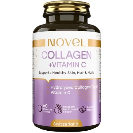 Коллаген + Витамин С Novel Collagen + Vitamin C, 60 жевательных таблеток: цены и характеристики