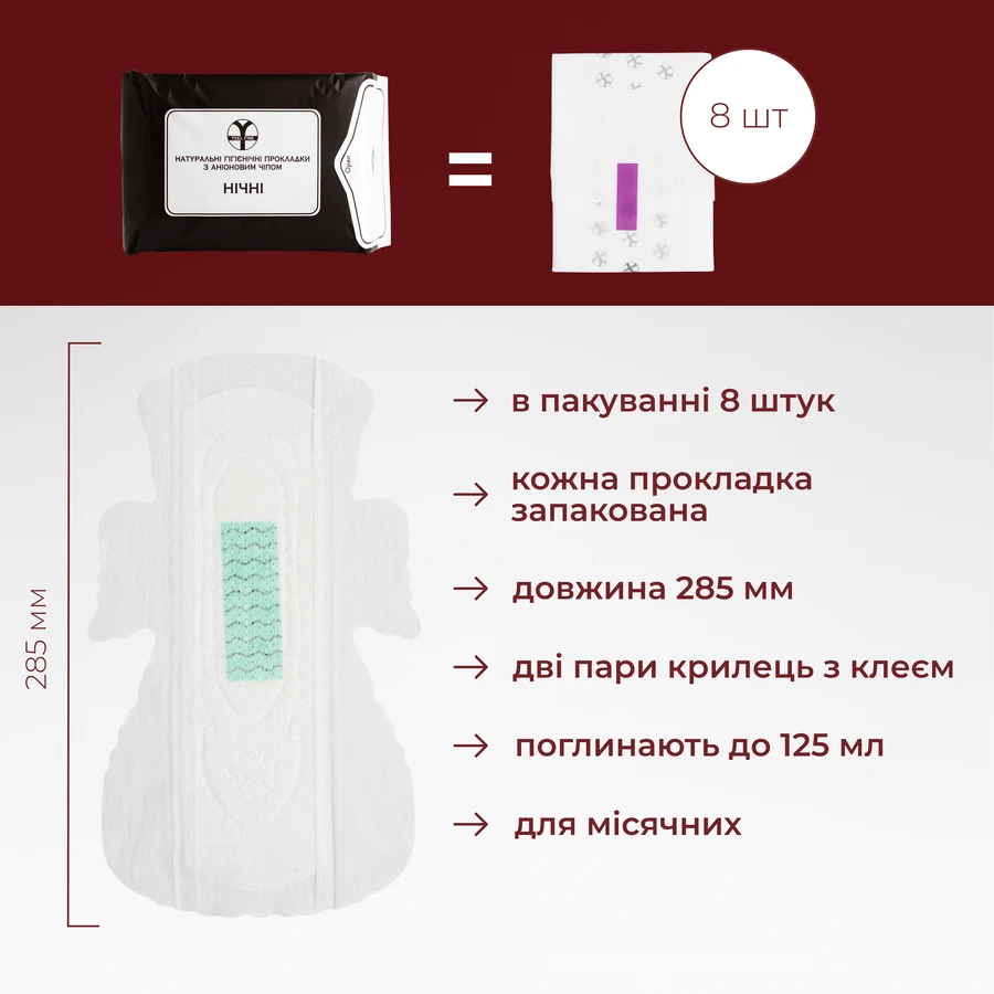 Прокладки гигиенические Feel Fine ночные, 8 штук: цены и характеристики