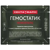 Серветка гемостатична Hemostatic Сента Фарм 25 х 25 см, 1 шт.