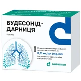 Будесонід-Дарниця 0.5 мг/мл суспензія для розпилення, однодозовий контейнер 2 мл, №20 (5х4) 