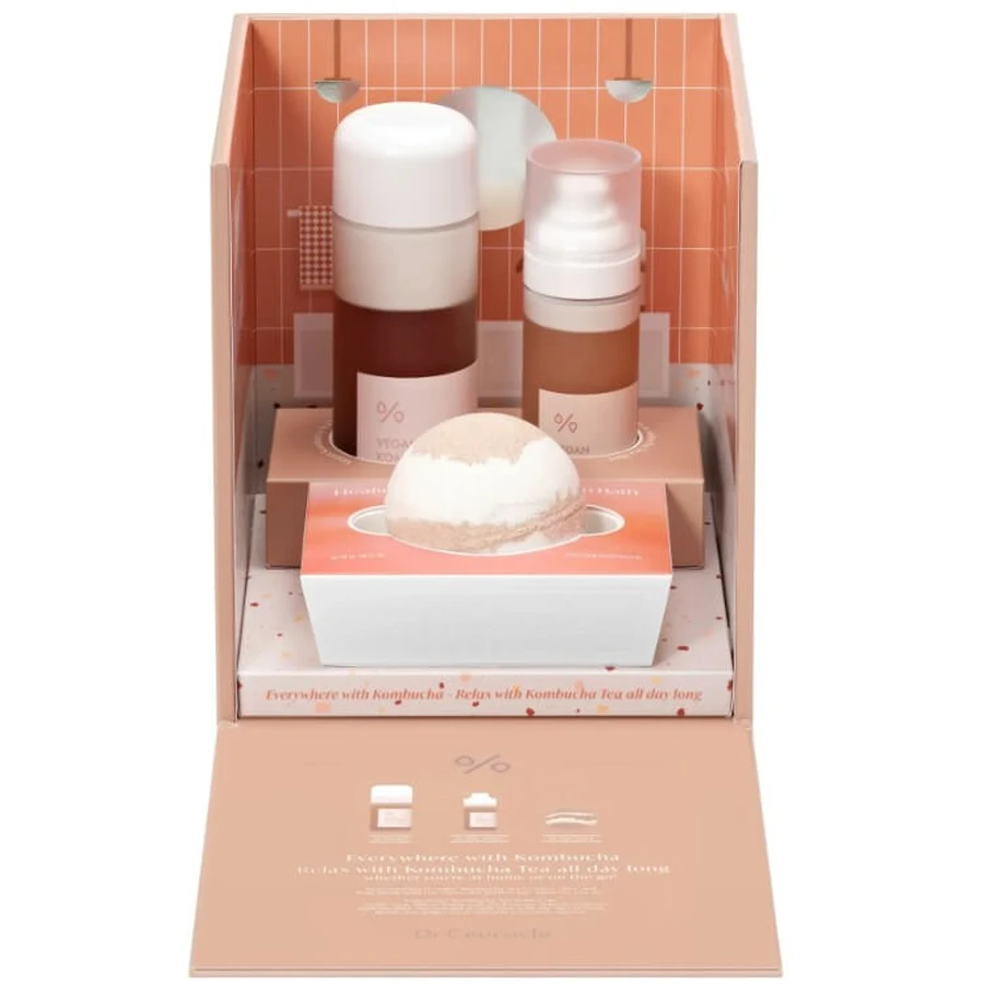 Набір Dr.Ceuracle Vegan Kombucha Tea Relaxing Care Set 3 в 1з екстрактом комбучі та чорного чаю, веганський: ціни та характеристики