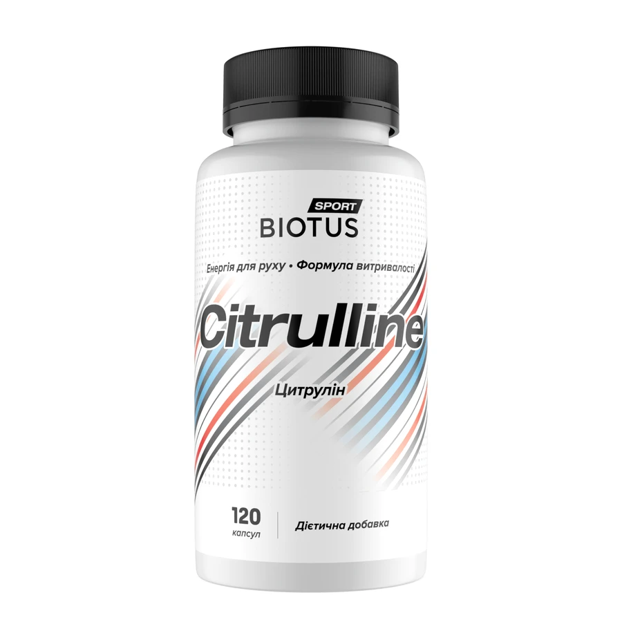 Цитрулін, Citrulline, Biotus, Sport, 120 капсул: ціни та характеристики