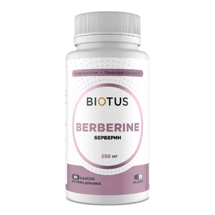 Берберін, Berberine, Biotus, 60 капсул