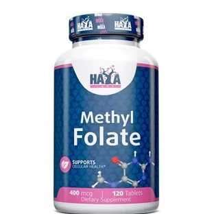 Метилфолат Haya Labs Methyl Folate таблетки по 400 мкг №120
